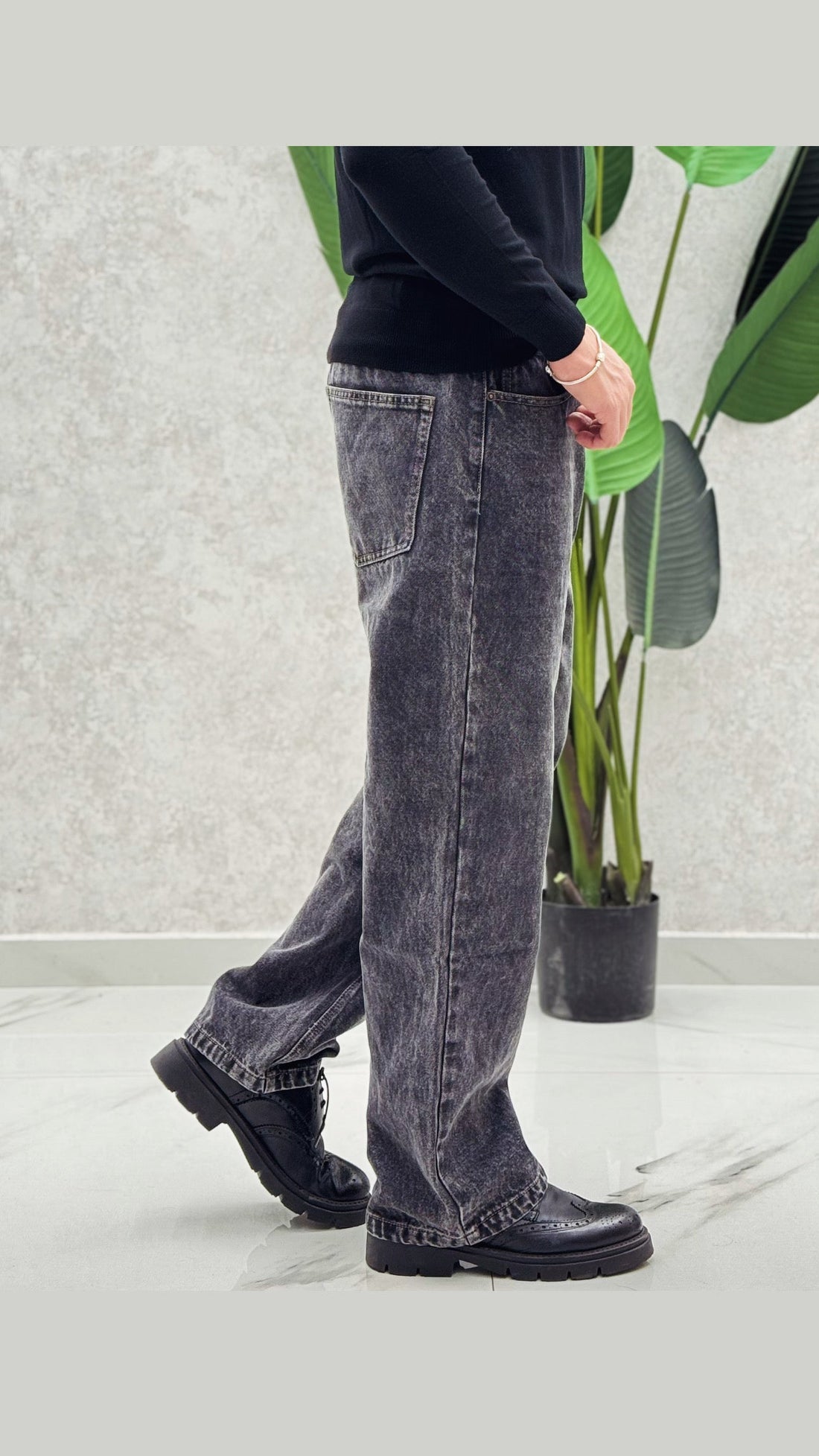 Jeans fondo largo King