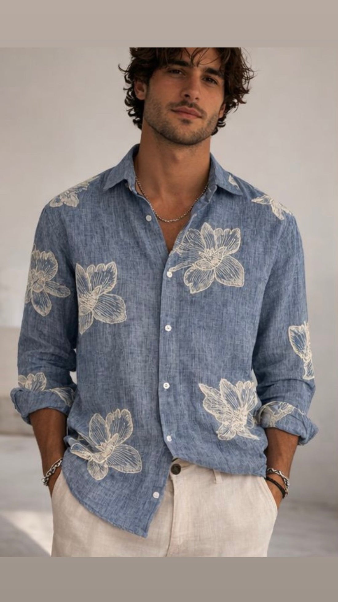 Camicia Ricamata Milos
