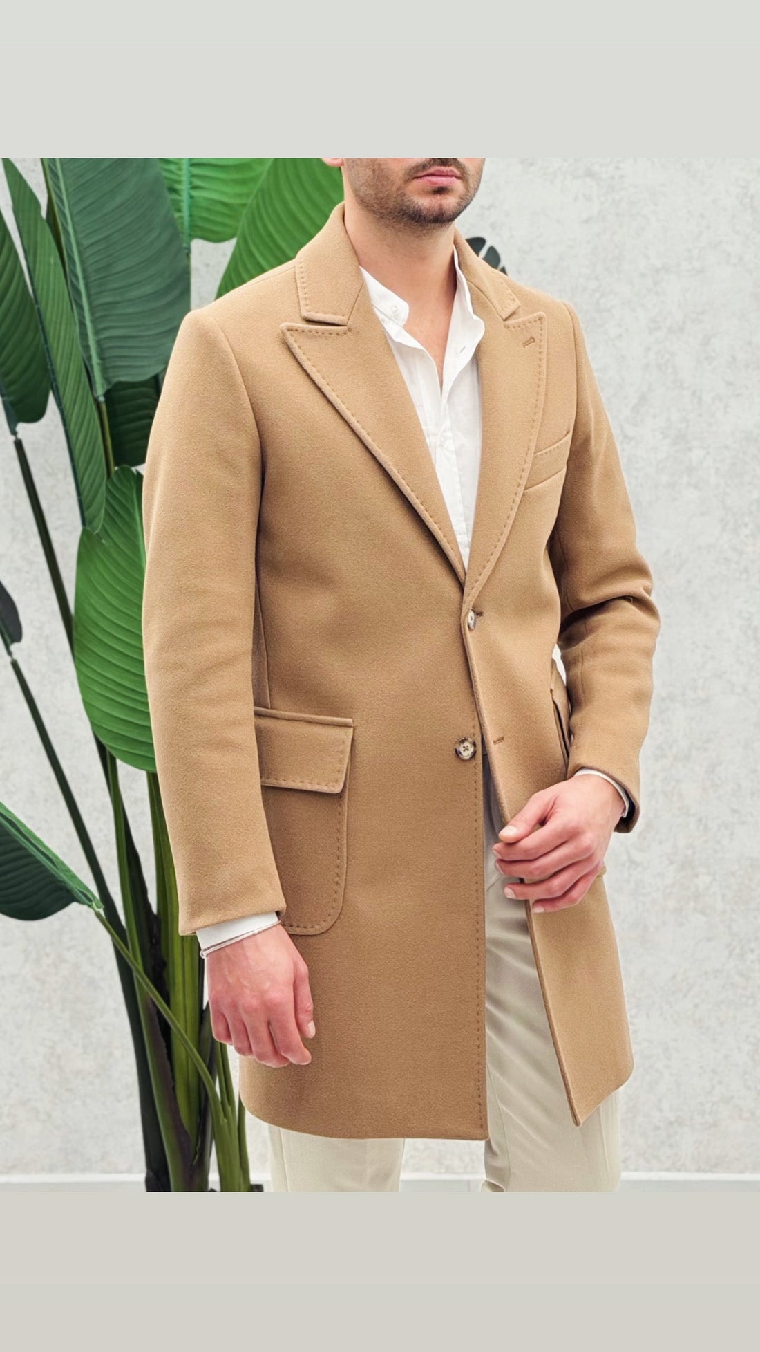 Cappotto Monopetto Toppe