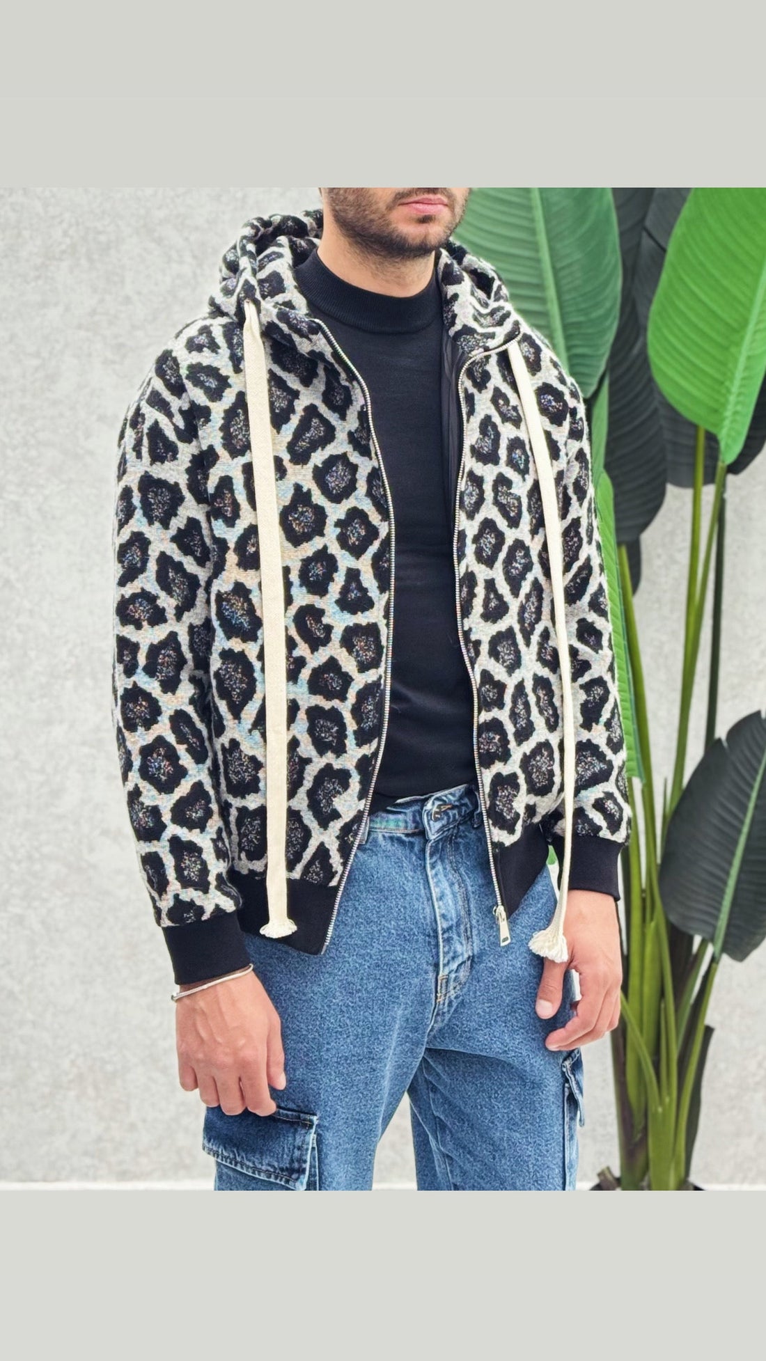 Jacket cappuccio Maculato