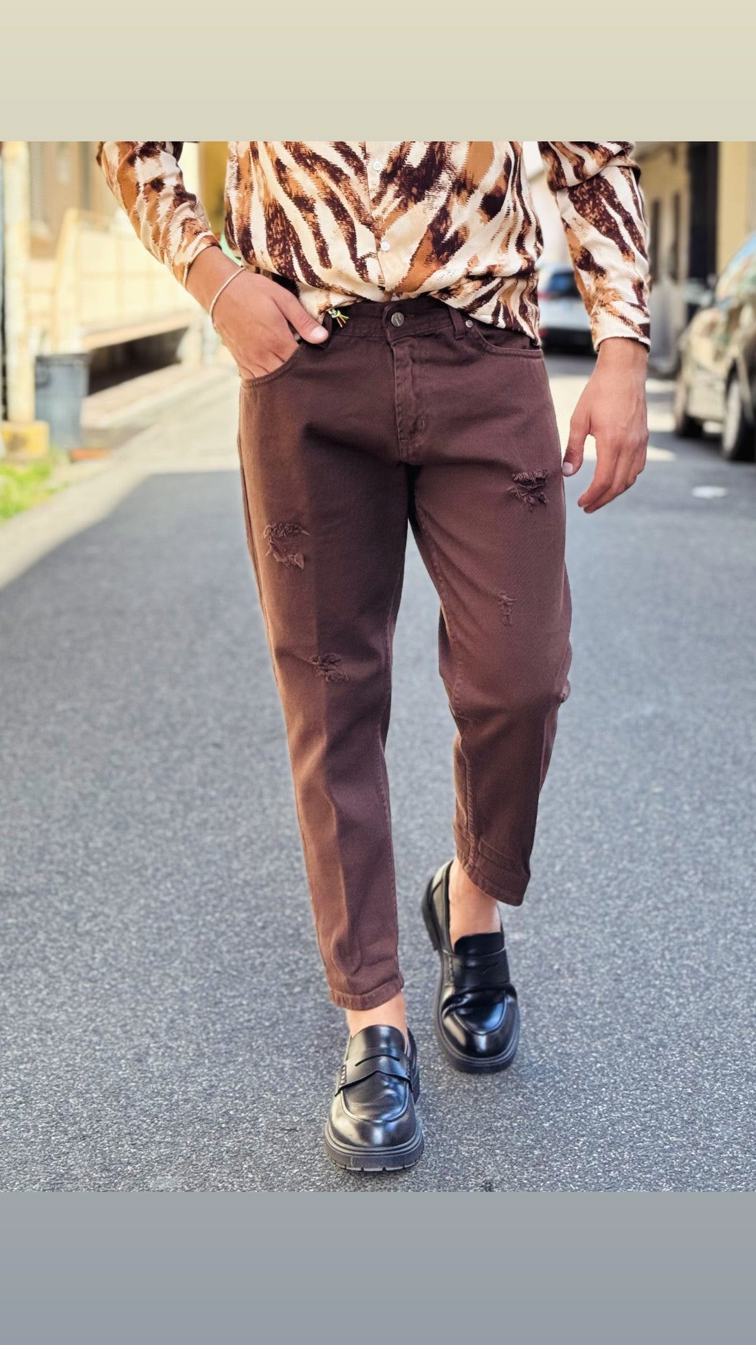 Jeans Bull strappi