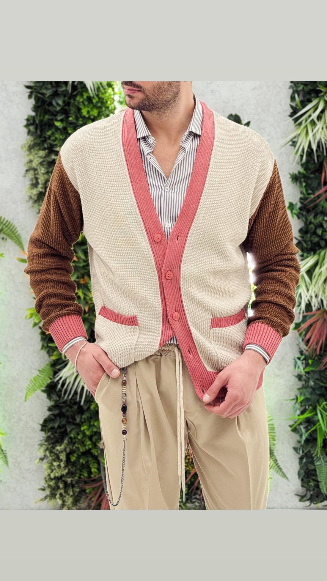 Cardigan Filo Bicolor