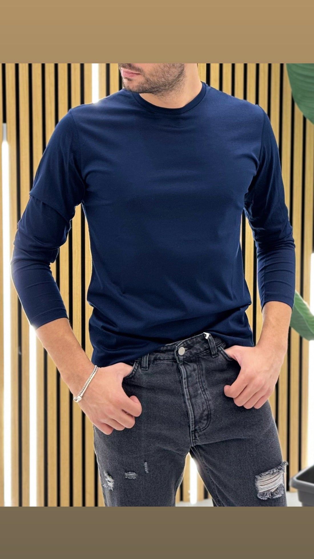 T-shirt Viscosa Manica Lunga