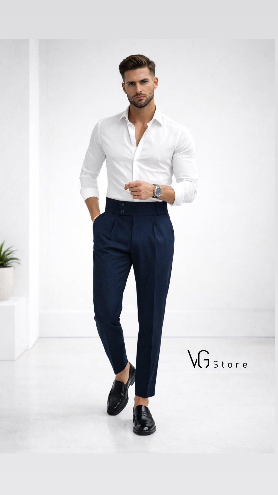 Pantaloni Vita Alta Aura*
