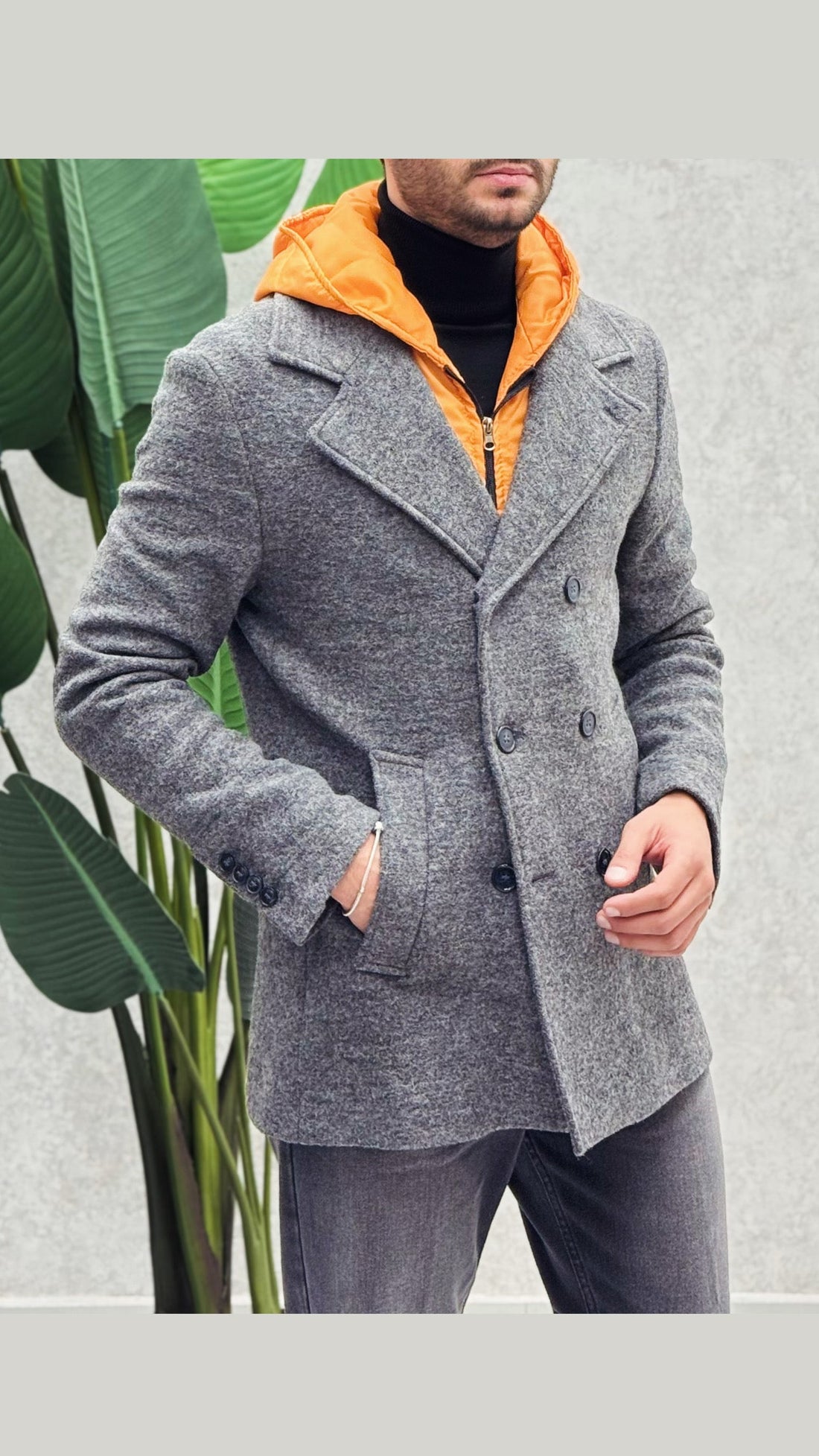 Cappotto Doppiopetto Bomber removibile